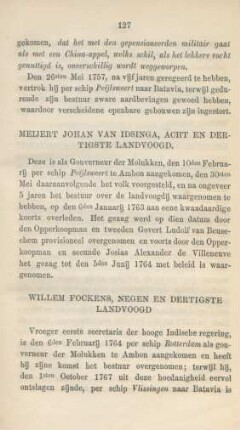 Willem Fockens, negen en dertigste landvoogd