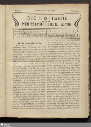 No. 16, 15. Mai 1910