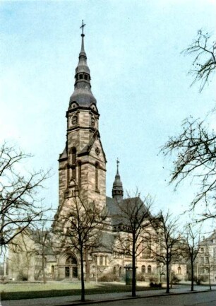 Leipzig: St. Michealiskirche ; Südwestansicht, erbaut 1901-04