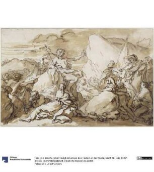 Die Predigt Johannes des Täufers in der Wüste