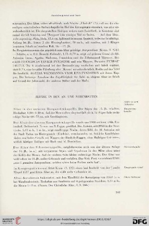 Altäre in den An- und Nebenbauten