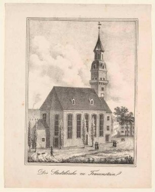 Die Stadtkirche in Frauenstein im Erzgebirge