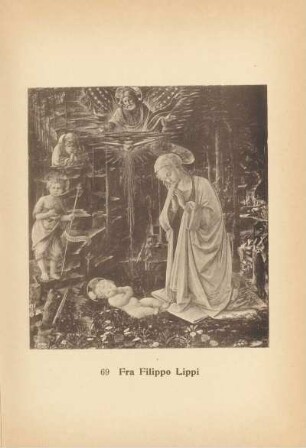 Fra Filippo Lippi. Maria das Kind verehrend. 69