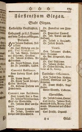 Fürstenthum Glogau.