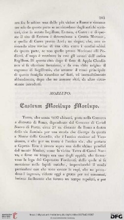 Castrum Morilupo Morlupo