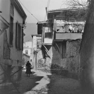 Griechenland. Thessaloniki. Blick in die Altstadt.