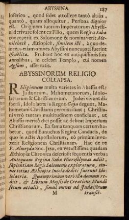 187-197, Abyssiniorum Religio Collapsa.-...Restituta.