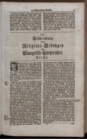 IV. Beschreibung Der Religions-Uebungen Der Evangelisch-Lutherischen Kirche