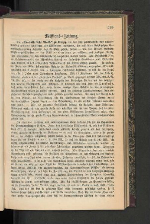 Missions-Zeitung.