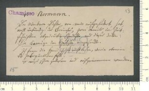 Briefsammlung von Adelbert von Chamisso und Gustav Schwab an Adelbert von Chamisso und Gustav Schwab