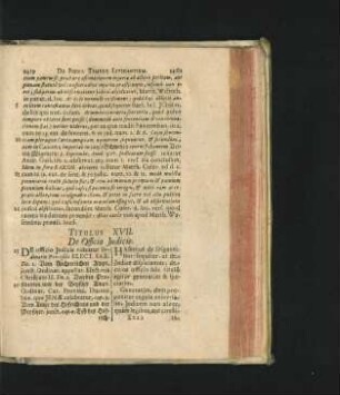 Titulus XVII. De Officio Iudicis.