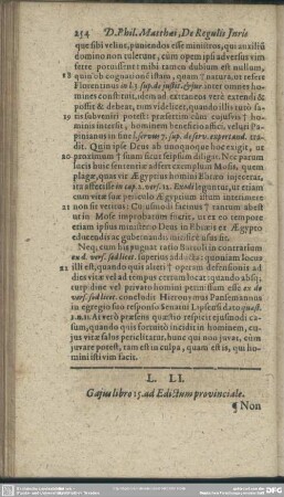 L. LI. Gaius libro 15. ad Edictum provinciale