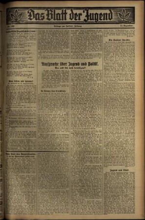Zweite Ausgabe vom Mittwoch, den 14. Dezember 1932.
