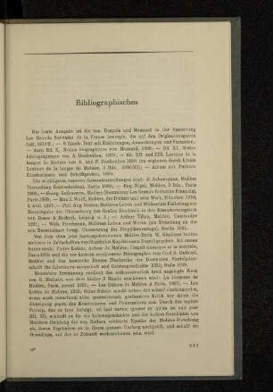 Bibliographisches