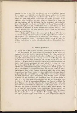 Die Landschaftsmalerei