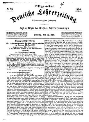 Stenographischer Bericht über die Verhandlungen der Deutschen Lehrerversammlung zu Hamburg, Pfingsten 1896 : Fortsetzung