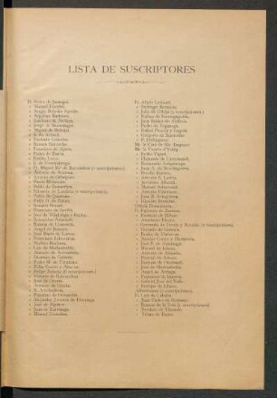 Lista de suscriptores