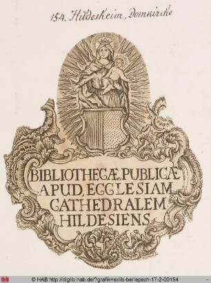Exlibris der Domkirche in Hildesheim