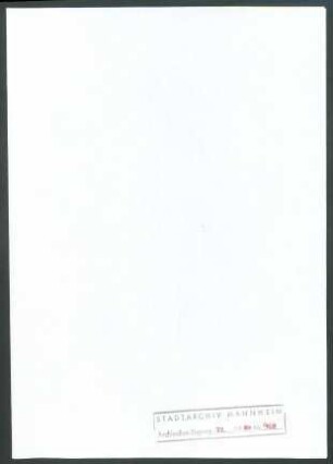 Peters, Gustav Werner, Mannheim, Schriftwechsel mit Wichert