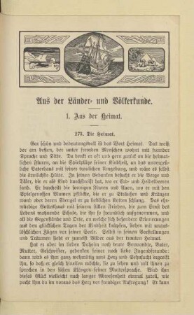 Aus der Länder- und Völkerkunde