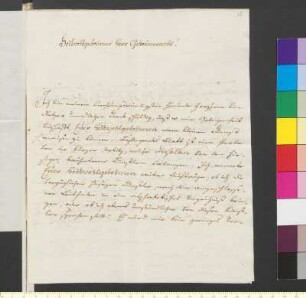 Brief von Gruber von Grubenfels, Karl Anton an Goethe, Johann Wolfgang von