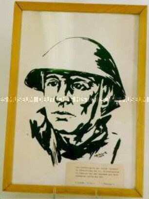 Porträt eines Soldaten der NVA