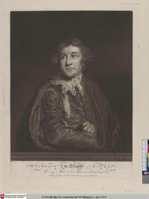 Mr. Garrick in the Character of Kitely