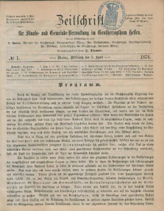 5. April 1876-21. März 1877 = No. 1-24