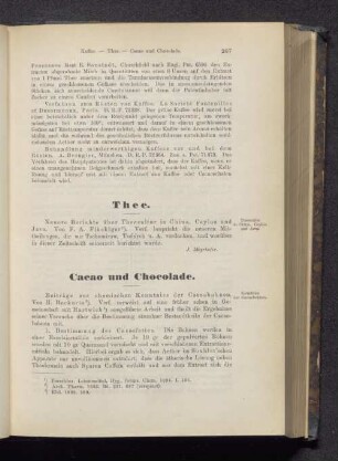 Cacao und Chocolade.