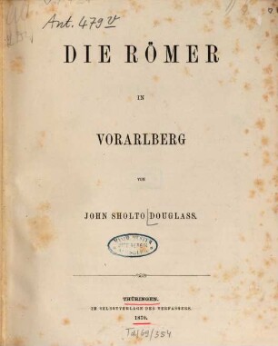 Die Römer in Vorarlberg