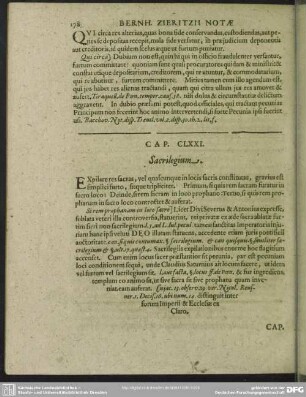 Cap. CLXXI. Sacrilegium