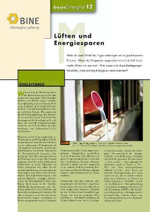 Lüften und Energiesparen.