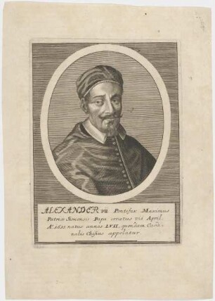 Bildnis des Alexander VII, Pontifex Maximus