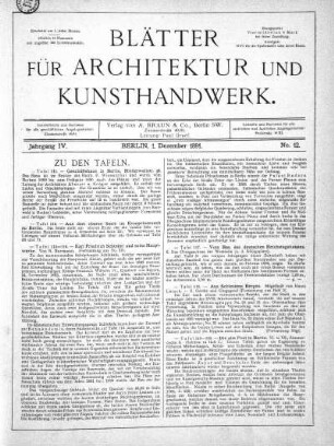 No 12, 1. Dezember 1891