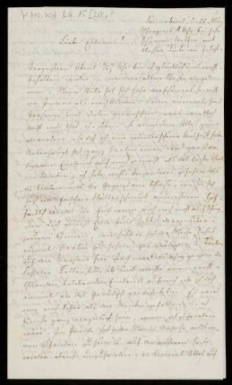 Brief von Wilhelm Christoph Friedrich Arnold an Nikolaus Ludwig Arnold und Marie Dorothea Juliane Ernst