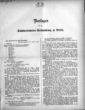 No. 17 (164-165), 9. März 1885