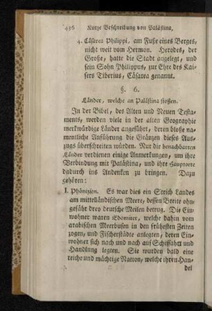 §. 6. Länder, welche an Palästina stoßen.