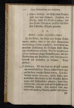 §. 6. Länder, welche an Palästina stoßen.
