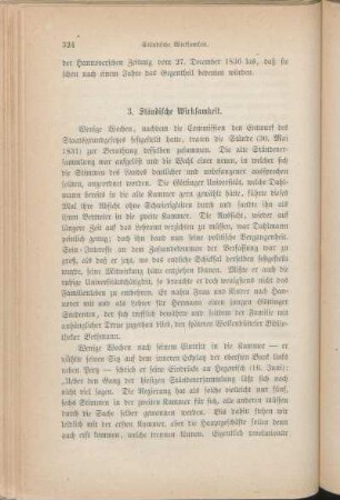 3. Ständische Wirksamkeit.