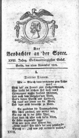 46. Stueck, 16. November 1818