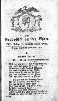 46. Stueck, 16. November 1818
