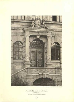 Tafel 59. Villa Kleyer, Wiesenhüttenplatz 33, in Frankfurt a. M. Architekt: Hrch. Th. Schmidt