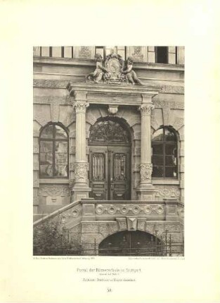 Tafel 59. Villa Kleyer, Wiesenhüttenplatz 33, in Frankfurt a. M. Architekt: Hrch. Th. Schmidt