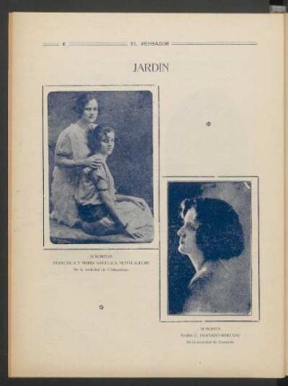 [Fotografía de] Señoritas Francisca y María Angélica Montealegre : Dela sociedad de Chinandega