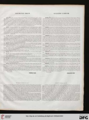 Sechstes Heft / Sicième Cahier