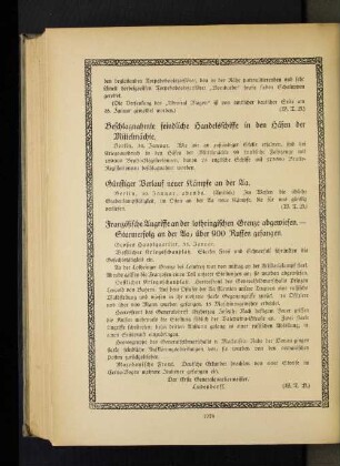 Beschlagnahmte feindliche Handelsschiffe in den Häfen der Mittelmächte.