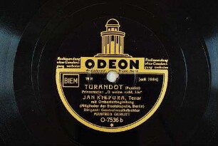 Turandot : Prinzenarie: "O weine nicht, Liu" / (Puccini)