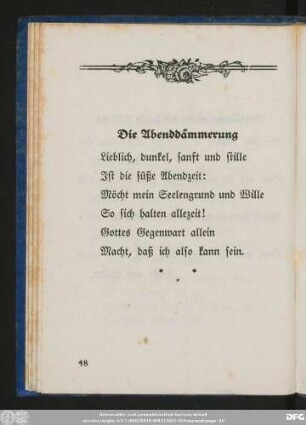 Die Abenddämmerung