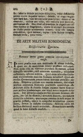 De Arte Militari Romanorum.