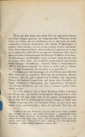 Thiergärten und Thierleben auf Schloss Callenberg und Reinhardtsbrunn im Herzogthum Coburg-Gotha